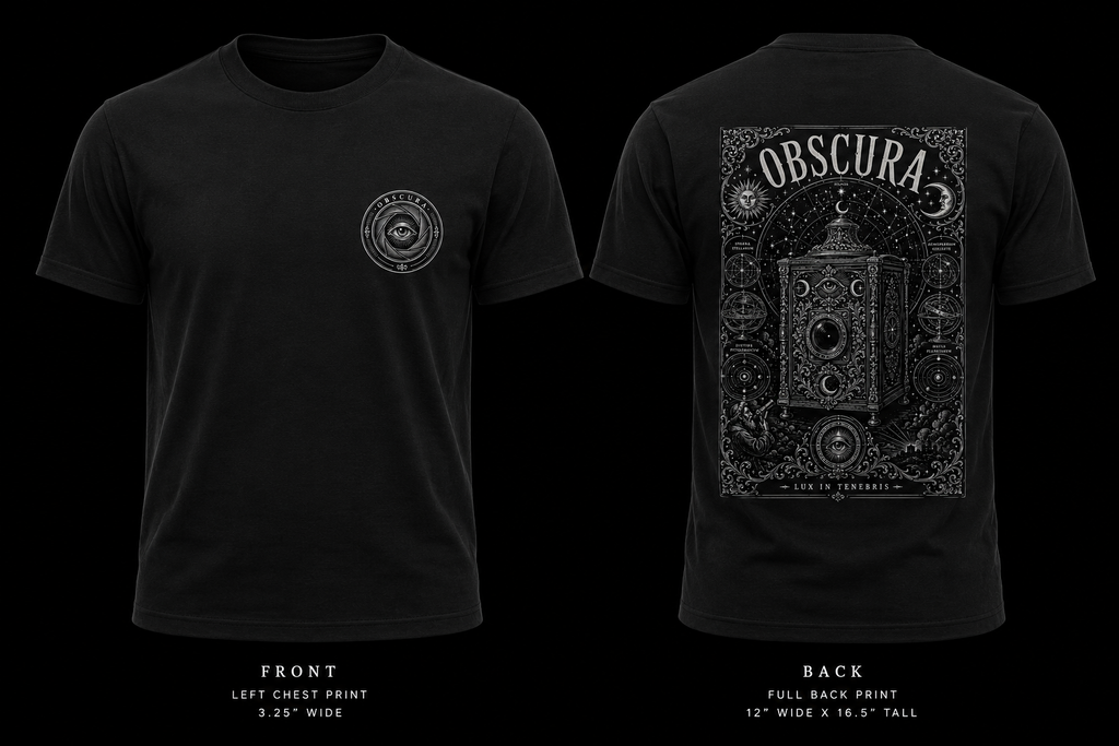 LUX IN TENEBRIS — Camera Obscura Tee