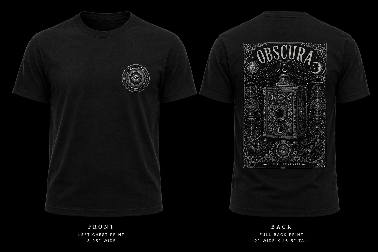 LUX IN TENEBRIS — Camera Obscura Tee